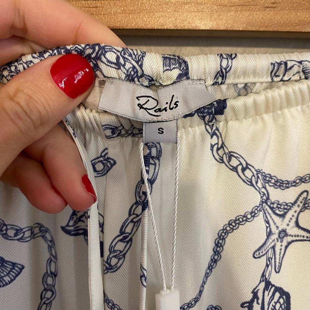 Rails Damani Nautical Chain Pants Womens Size Small Beachy Coastal Pull On - Picture 6 of 7